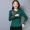Xuân 2018 Phong cách Trung Quốc mới của phụ nữ áo thun dài tay cỡ lớn retro chạm đáy áo sơ mi thêu quốc gia nữ - Áo phông