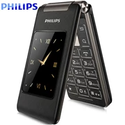 Philips Philips E212A lật điện thoại di động cũ chờ lâu từ lớn màn hình lớn điện thoại di động cũ - Điện thoại di động