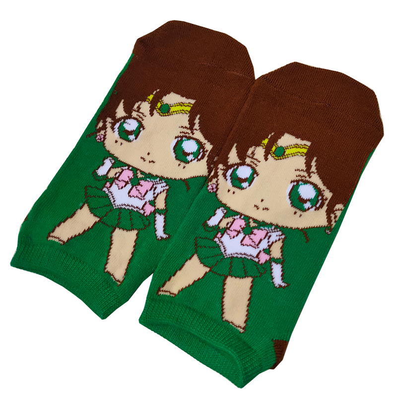 25Sailor Moon Water ice moon Socks Girlish heart quadratic element Animation surrounding lovely Socks Cotton socks