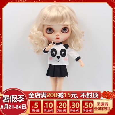 taobao agent Rag doll, clothing, summer short sleeve T-shirt, mini-skirt, panda