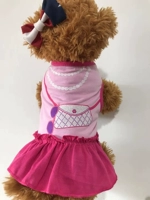 Công chúa chó đôi áo mỏng phần váy chó mùa xuân và mùa hè nhỏ Teddy quần áo chó mèo hơn gấu quần áo thú cưng - Quần áo & phụ kiện thú cưng quan ao thu cung