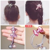 Hàn Quốc nhập khẩu trẻ em tóc trang sức mũ hoa pha lê bóng công chúa tóc dây bé tóc vòng cô gái đầu dây cô gái kẹp tóc giả
