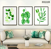Зеленая скандинавская современная и минималистичная лампа для растений для рисования для гостиной, масляная краска, украшение