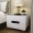 Đầu giường ngăn kéo lắp ráp đơn giản hiện đại sơn trắng hai ngăn kéo bề mặt kính của tủ bên nhận sẵn sàng giá rẻ - Buồng