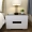 Đầu giường ngăn kéo lắp ráp đơn giản hiện đại sơn trắng hai ngăn kéo bề mặt kính của tủ bên nhận sẵn sàng giá rẻ - Buồng tủ giầy