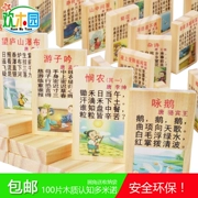 100 mảnh đồ chơi trí thông minh của trẻ em domino Tang Shi xe logo từ nam và nữ câu đố học sinh xây dựng khối