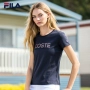 FILA Fila Nữ mùa hè Chủ đề mới In Áo thun ngắn tay thoáng khí thoải mái | F11W828103F - Áo phông thể thao áo thun nam thể thao