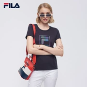 FILA Fila nữ mới logo lớn tay ngắn thể thao và giải trí thoải mái Áo thun ngắn tay thoải mái | F11W838121F