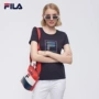 FILA Fila nữ mới logo lớn tay ngắn thể thao và giải trí thoải mái Áo thun ngắn tay thoải mái | F11W838121F áo thun tập gym