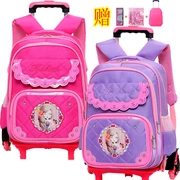 Túi kéo 23-5 lớp cô gái kéo hộp ba bánh xe của xe đẩy túi công chúa đóng hộp bánh ba lô