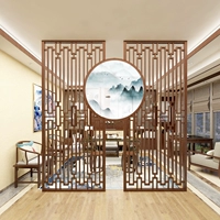 Trung Quốc màn hình tròn hàng rào hiên nhà nhà vách ngăn gỗ phòng khách phòng khách đơn giản hiện đại vách ngăn màn hình - Màn hình / Cửa sổ vách ngăn phòng khách bằng gỗ