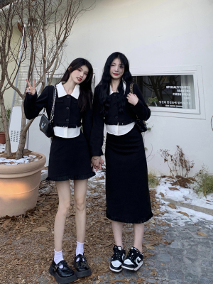 taobao agent Autumn pleated skirt with tassels, retro advanced set, plus size, high waist, high-quality style