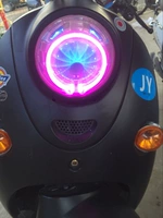Phiên bản châu âu của con rùa nhỏ vua xe điện xe máy đèn pha lắp ráp đèn xenon Q5 ống kính kép mắt thiên thần mắt ma quỷ đèn xe lead