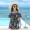 Áo tắm cỡ lớn nữ bảo thủ béo mm200 kg váy một mảnh kiểu phẳng che bụng cánh tay mỏng manh của sinh viên suối nước nóng Hàn Quốc - Bộ đồ bơi One Piece áo tắm 1 mảnh