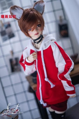 taobao agent BJD sweater/BJD baby clothing SD17 male uncle stitching sweater T -shirt/BJD/SSDF/MSD hooded sweater