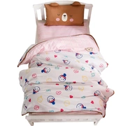 Đồ ngủ bộ trẻ em đặt giường chăn bông ba mảnh vườn ươm bông có con nhỏ - Bộ đồ giường trẻ em