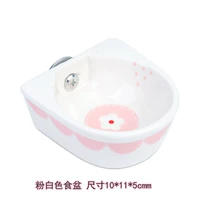 Розовый белый керамический бассейн