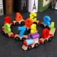gỗ kỹ thuật số cô gái mini-xe lửa và chàng trai 1-2-3-4-6 năm lực lượng câu đố bé già trẻ em lắp ráp các khối đồ chơi xây dựng