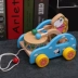 Trẻ sơ sinh và trẻ nhỏ chơi, động vật kéo walker 0-1-2-3 năm bé cũ tủy đồ chơi giáo dục xe tay Đồ chơi bằng gỗ