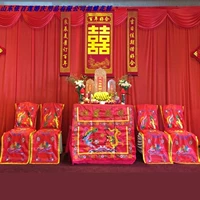 Китайский свадебный стол ткани, стул, стул, свадьба, вышитый дракон и Феникс, показывающий корпус, вышиваемая специальное предложение