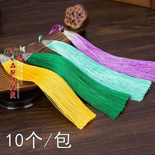 Шелковое ювелирное украшение с кисточками, ретро ткань ручной работы, аксессуар