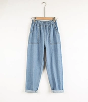 Летние большые джинсовые штаны для отдыха, большой размер, по фигуре, свободный крой