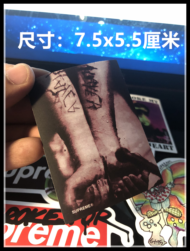 Off WhiteHello Rock and roll star full 26 element free shipping supreme notebook Skate waterproof Sticker Stickers