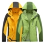 Quần áo ngoài trời tùy chỉnh Áo khoác hai mảnh nam và nữ mô hình ấm áp không thấm nước ba trong một bảng ánh sáng áo gió đi mưa