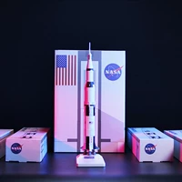 American Gi Saturn v NASA Saturn 5 Rocket Metal Model модель беспроводного зарядного устройства