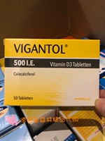 Германия прямая покупка Merck vigantol500i.e vd детское витамин D кальциевое добавка vd Флуорид
