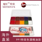 PPI Alcohol Oil Color Palette Makeup Hiệu ứng đặc biệt Vết thương giả Prosthetic Màu phim Trang điểm Halloween chính hãng - Bộ trang điểm