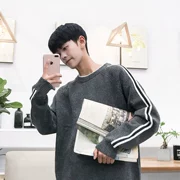 Áo len nam phiên bản Hàn Quốc của xu hướng áo len cá tính cặp đôi 2018 mới mùa đông áo hoodie rộng kiểu cách bf dài tay