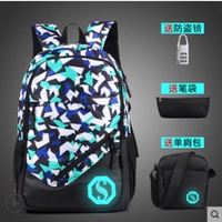 Синий и белый бумажный кран+сумка для плеча+пакет для ручки+антифалковый замок