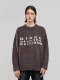Twist of Alphabet Jelly -Colosed Sweater (темный кофейный цвет)