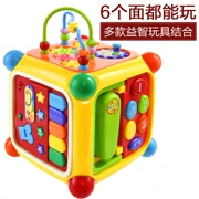 Hộp sáu cạnh trí tuệ khối lập phương kỹ thuật số nhà kho báu Ngực bé giáo dục sớm hình dạng phù hợp với đồ chơi nhận thức 0-2 tuổi - Đồ chơi giáo dục sớm / robot