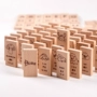 Bằng gỗ bạch đàn biết chữ số động vật 120 viên nang kiến ​​thức công nhận domino building blocks giáo dục cho trẻ em đồ chơi đồ chơi trung thu cho bé