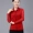 Sản phẩm anh trai phụ nữ mới 2019 mới lễ hội chấm bi đỏ áo sơ mi nữ dài tay mùa thu giản dị chạm đáy áo thủy triều - Áo sơ mi