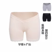 Phụ nữ mang thai quần an toàn mùa hè chống ánh sáng dạ dày lift quần mang thai phương thức phần mỏng xà cạp sau sinh quần short eo thấp