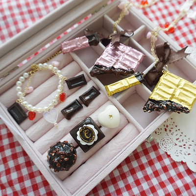 taobao agent Genuine design acrylic clay, food play, necklace, accessory for St. Valentine's Day, handmade, Lolita style