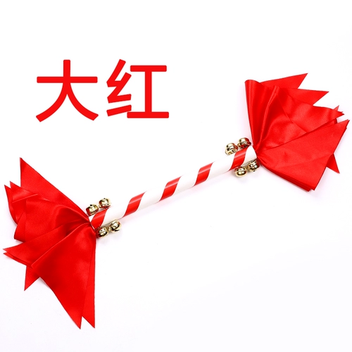 Детский сад легкий инструментальный трах детский утренний бляпк квадратный танцевальный цветочные палочки, быки кнут лотос, держащий цветочный колокольчик