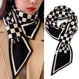 Зимний универсальный демисезонный небольшой удерживающий тепло трикотажный шарф, коллекция 2023, в корейском стиле