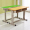 Học sinh tiểu học Thiên Tân nâng bàn ghế học bàn học và bàn ghế tự học bàn khuôn viên bàn học đôi - Nội thất giảng dạy tại trường