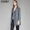 Áo khoác cashmere hai mặt nữ mới 2018 áo khoác kẻ sọc nữ len nữ phiên bản Hàn Quốc tự tu luyện trong phần dài - Áo len lót đôi áo khoác cardigan