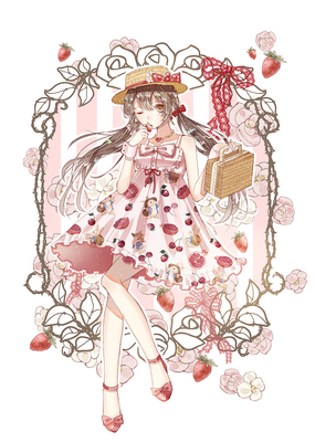 taobao agent [Misskyouko] Lolita original pomegranate rabbit JSK 4 color light LO