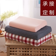 Mùa hè bông rửa bông Thái latex gối cotton 60x40 bộ nhớ pillowcase 50x30 pillowcase tùy chỉnh