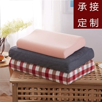 Mùa hè bông rửa bông Thái latex gối cotton 60x40 bộ nhớ pillowcase 50x30 pillowcase tùy chỉnh goi chu u