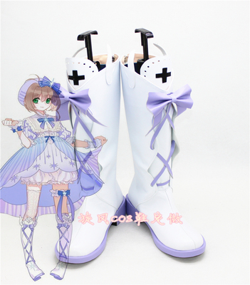 taobao agent C3770 Magic Card Girl Sakura Wood Ben Sakura Star Fantasy Lolita Wind Cos Shoes COSPLAY Shoes Customization