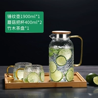 1.9L Dudu Rice Grain Pot+2 грибные чашки+поднос [бамбук, стальная крышка случайная]
