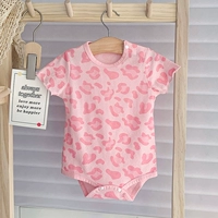 Розовый розовый и леопардовый принт