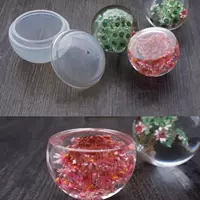 Crystal Epoxy Ball Planet Silicone Khuôn DIY Handmade Trang sức Quả cầu Hoa khô Cao Lens Bề mặt Silicone Khuôn - Tự làm khuôn nướng khuôn làm kem silicon